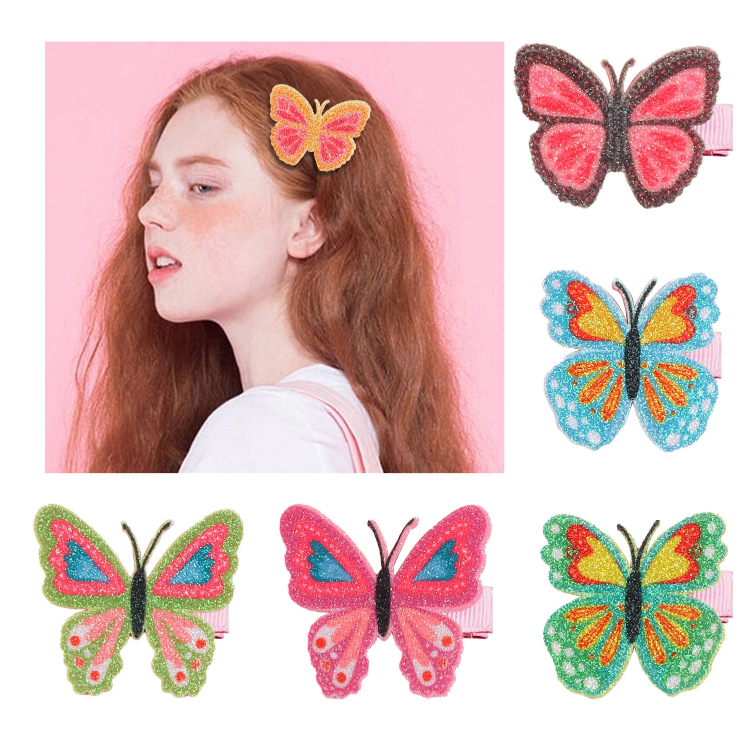 Beautiful butterfly clips