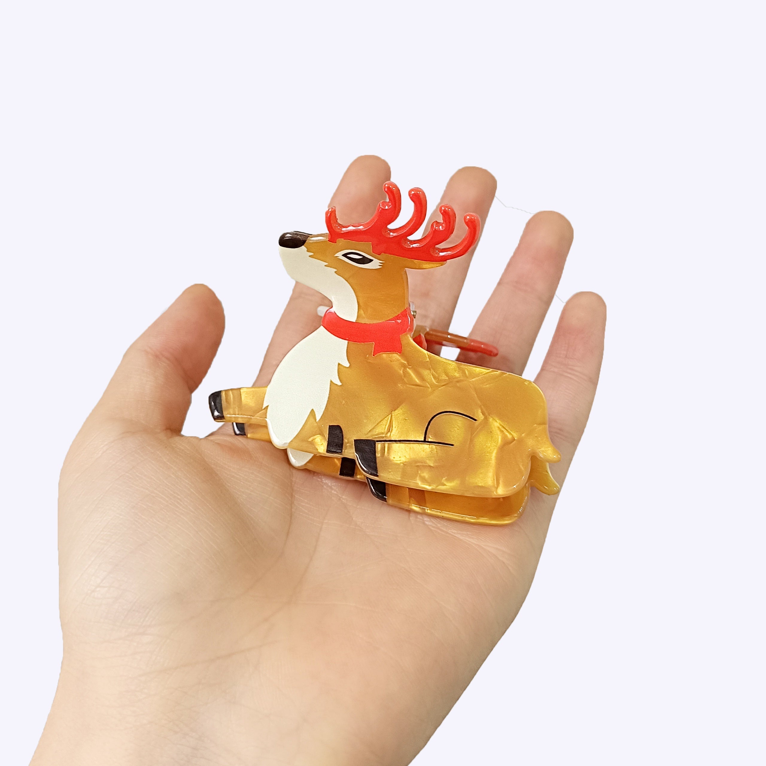 Reindeer Hair Claw Within Red