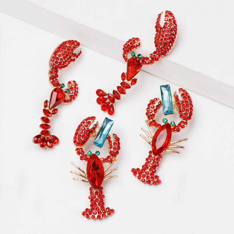 lobster earrings within sapphire