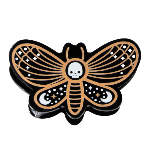 Skull Butterfly Hair Claw
