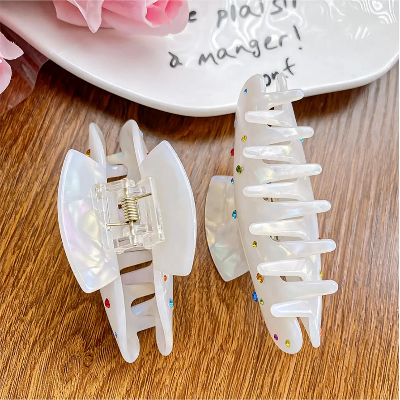 Colored Stone Hair Claw