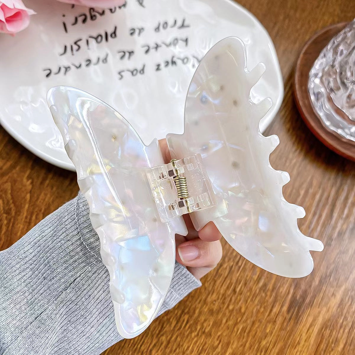 Colored Stone Hair Claw