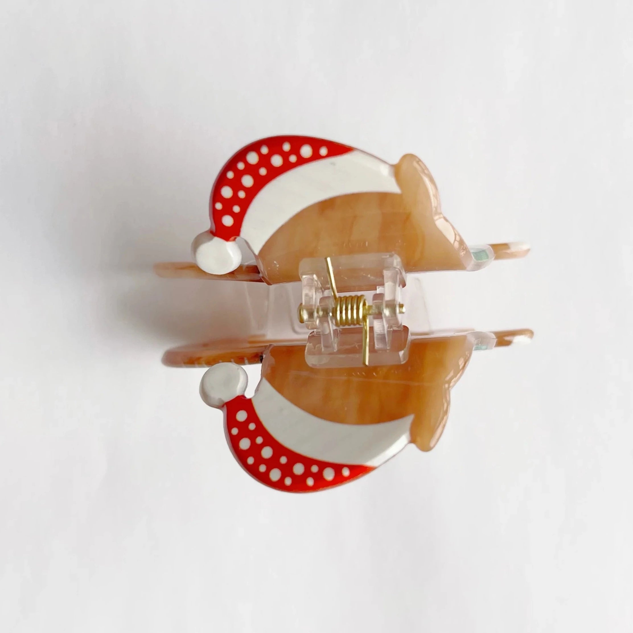 Christmas Hat Cat Hair Claw Within Brown