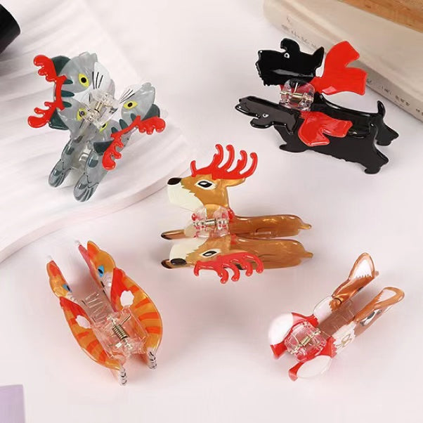 Corgi Hair Claw Within Christmas Stockingn