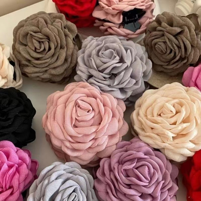 Black Rose Hair Claw