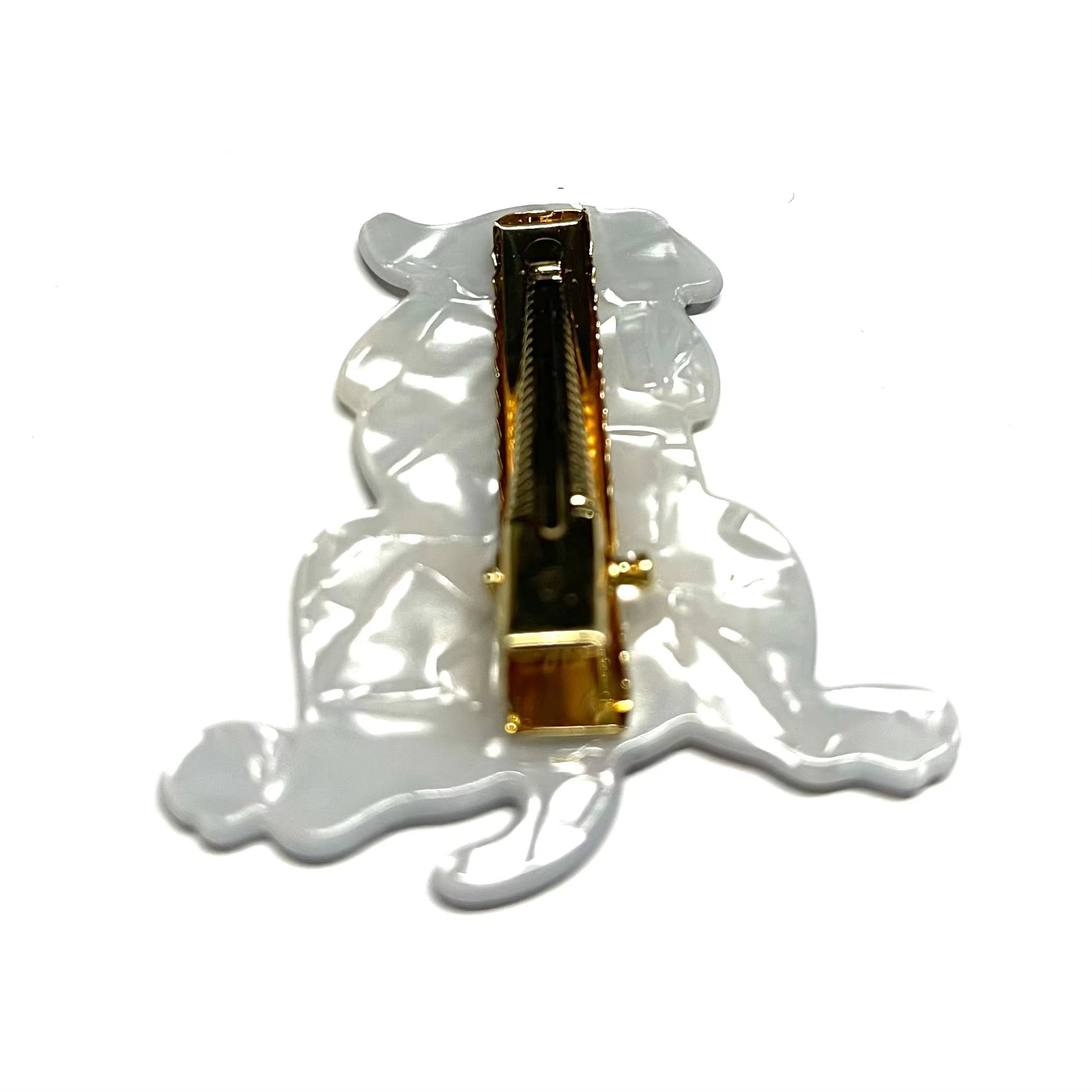 Naughty Puppy Clip In Grey