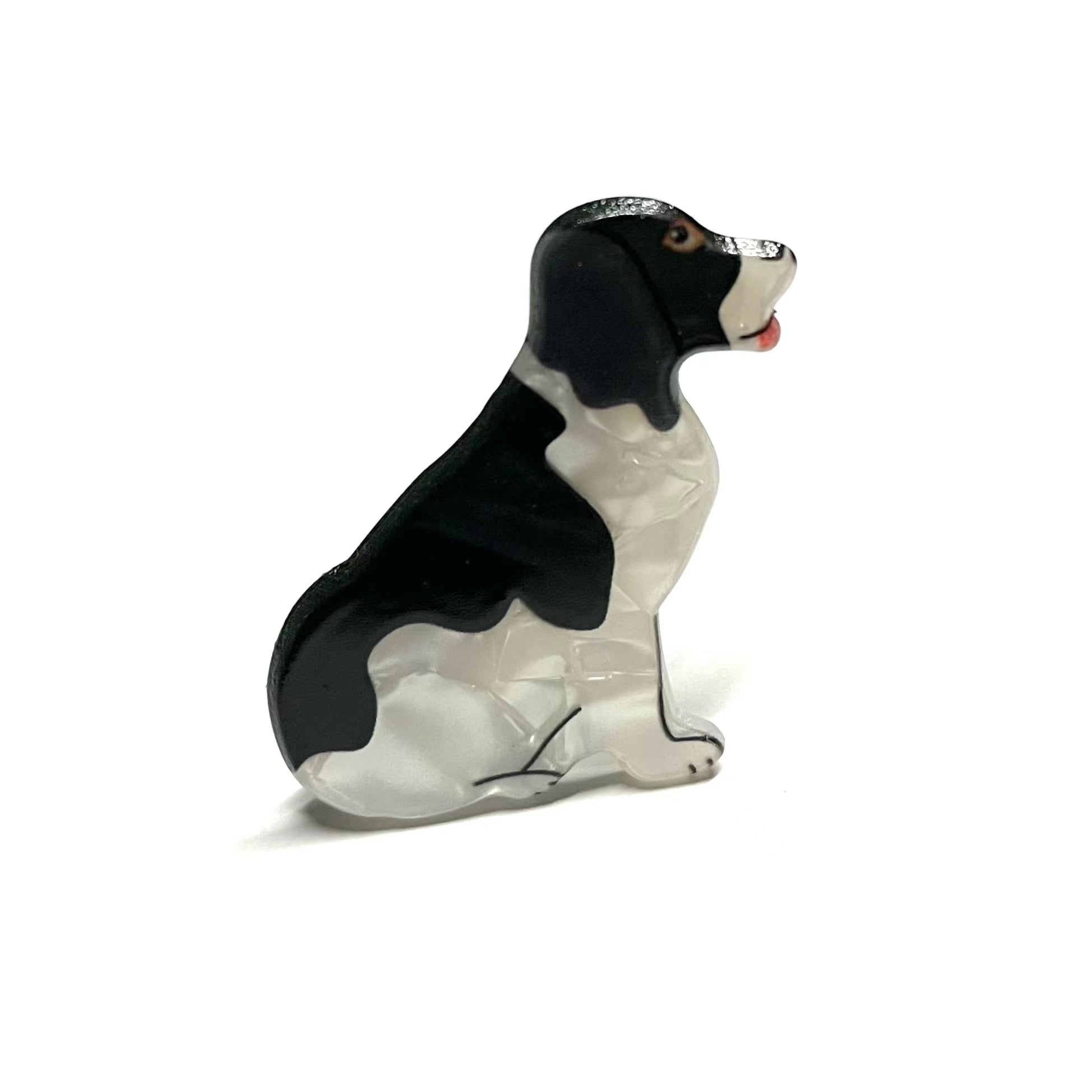 Lovely Puppy Clip In Black