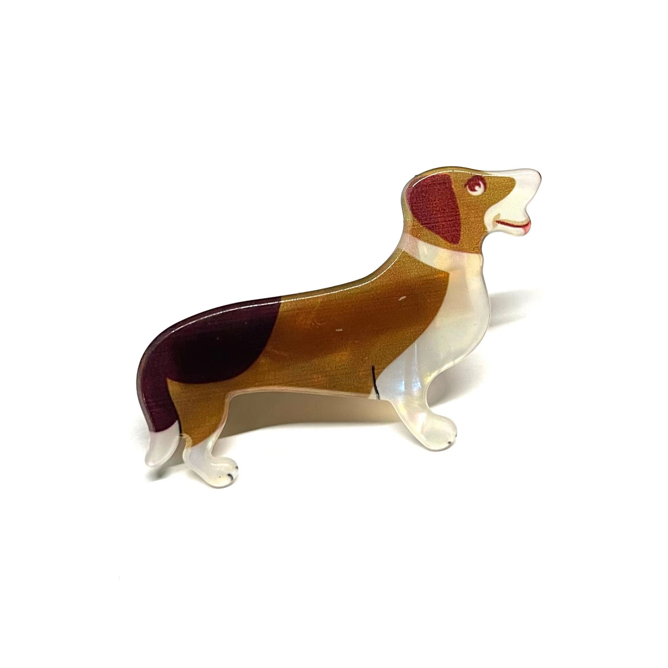 Lovely Puppy Clip In Brown