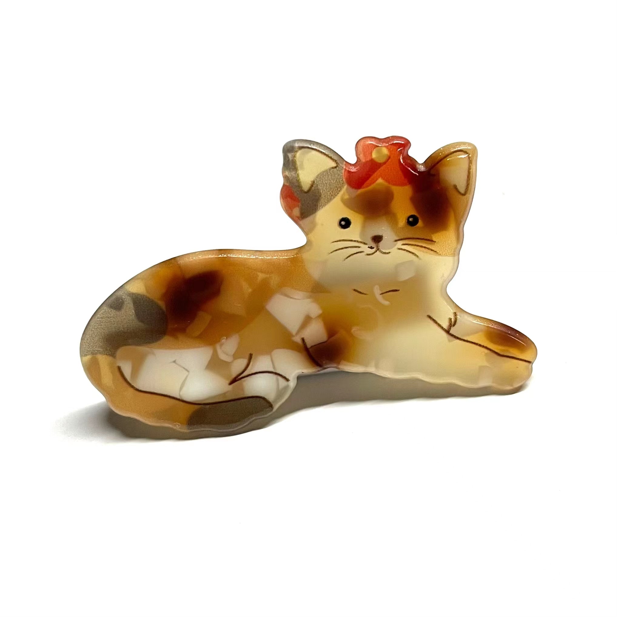 Lovely Kitty Clip In Brown