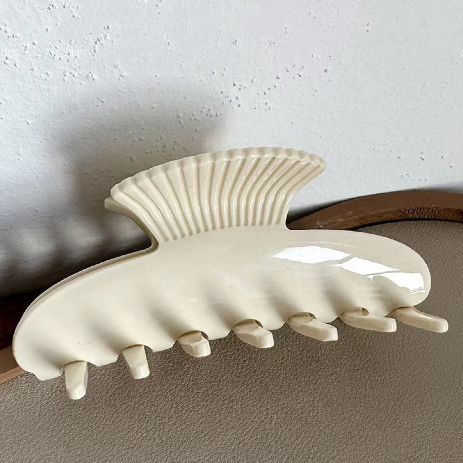 Shell Grains Claw In White