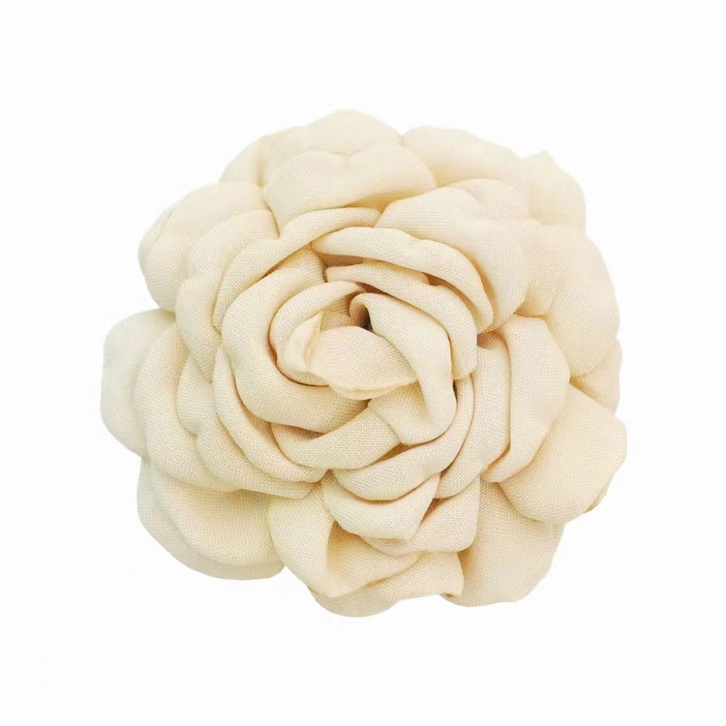 Beige Rose Hair Claw