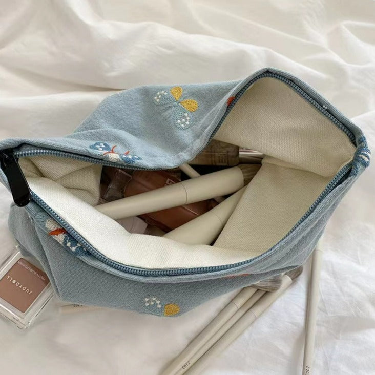 Butterfly Makeup Bag Within Sky