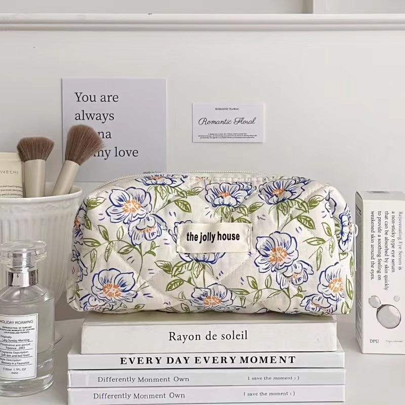 Fresh Flowers Bag within Blue