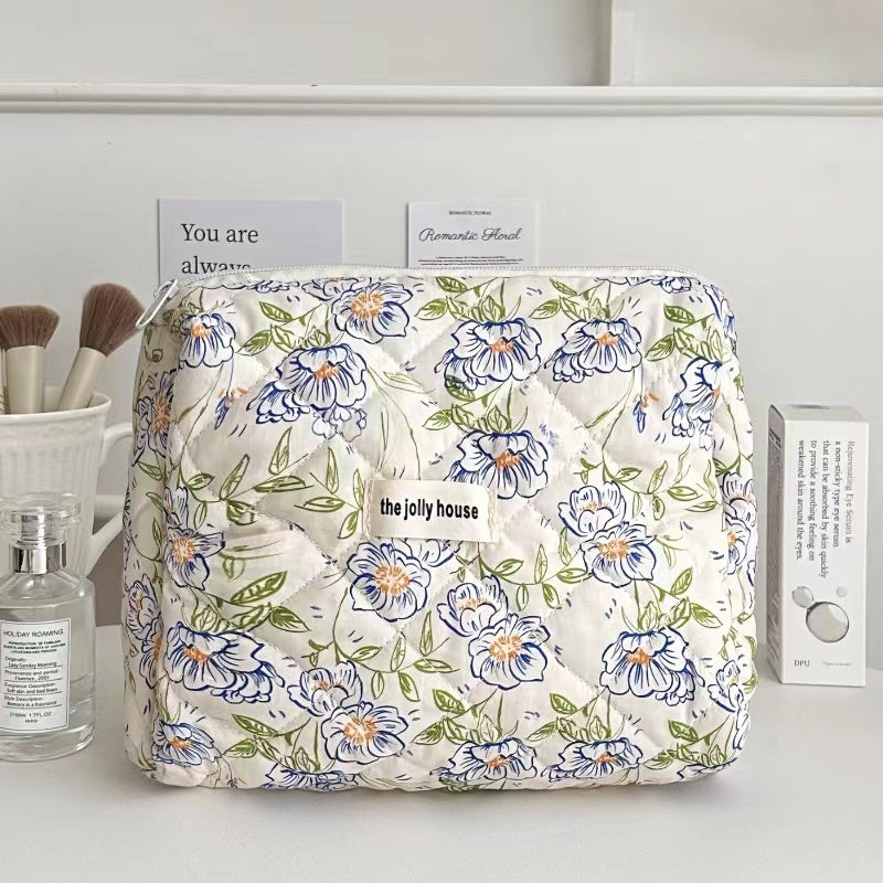 Fresh Flowers Bag within Blue