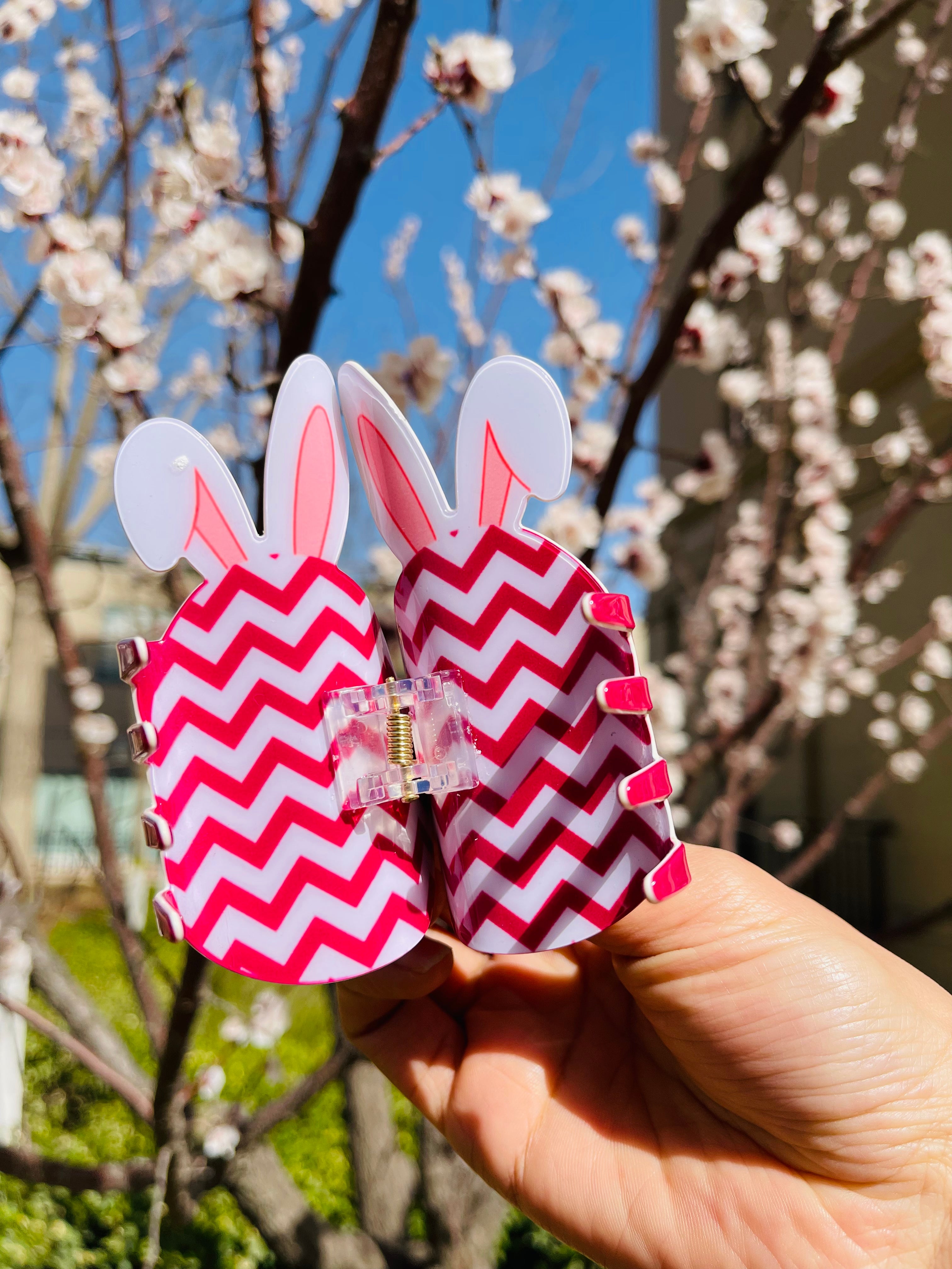 Easter egg claw within zig-zags