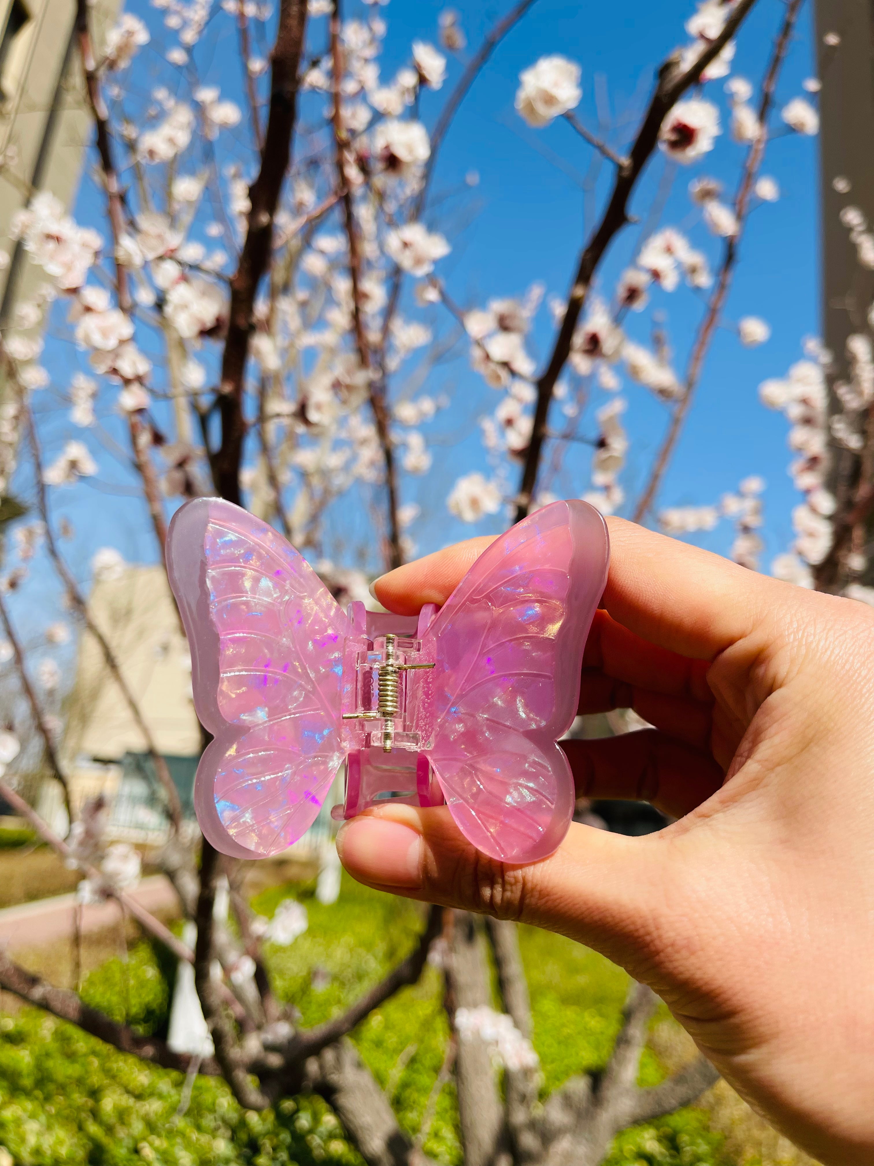 Pink butterfly claw