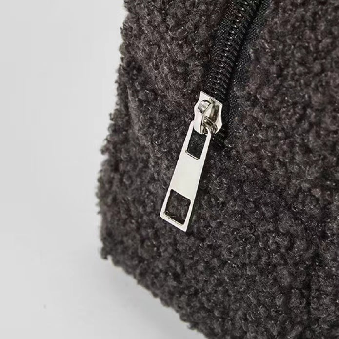 Teddy Fleece Bag within Brown