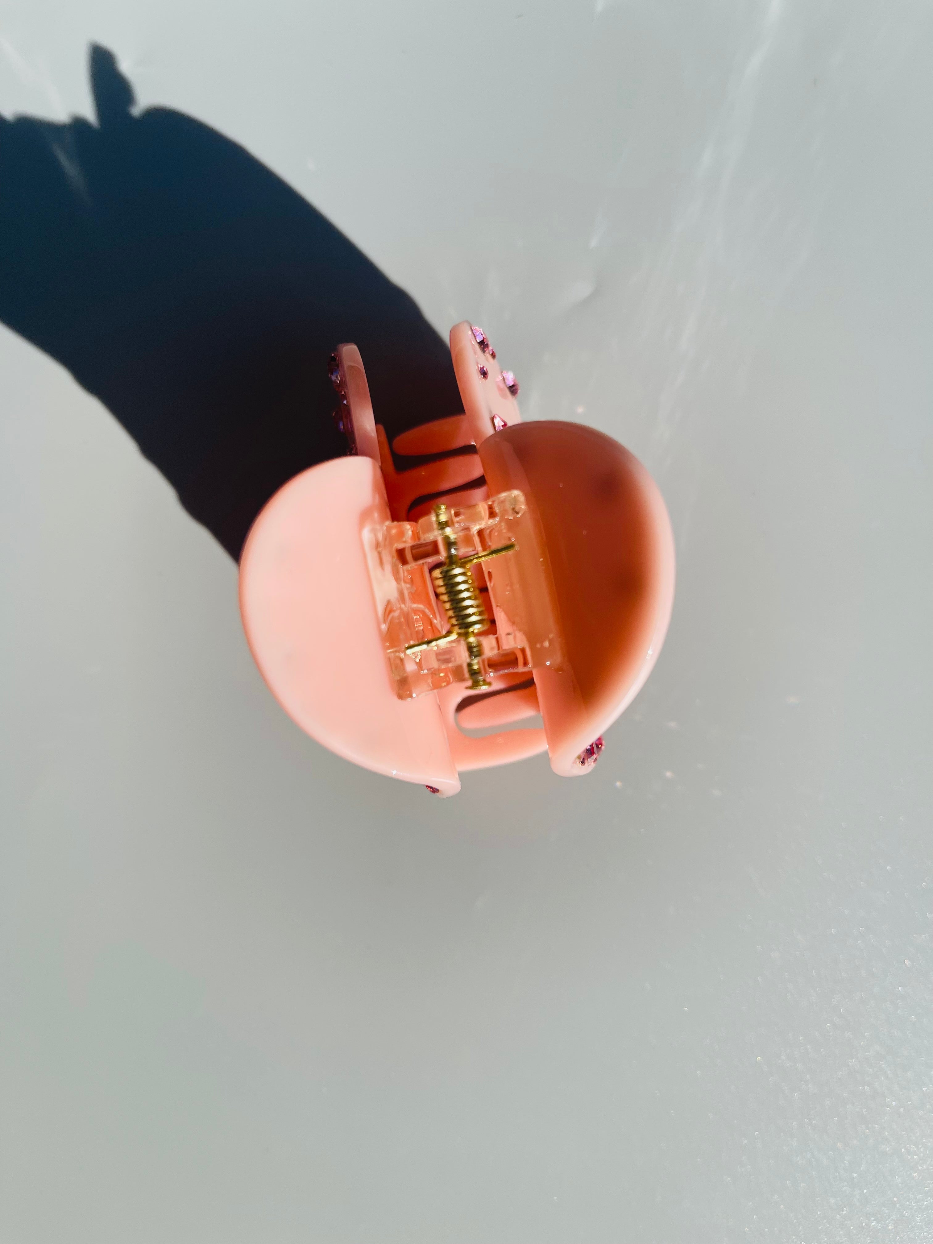 Diamond Heart Claw within Pink