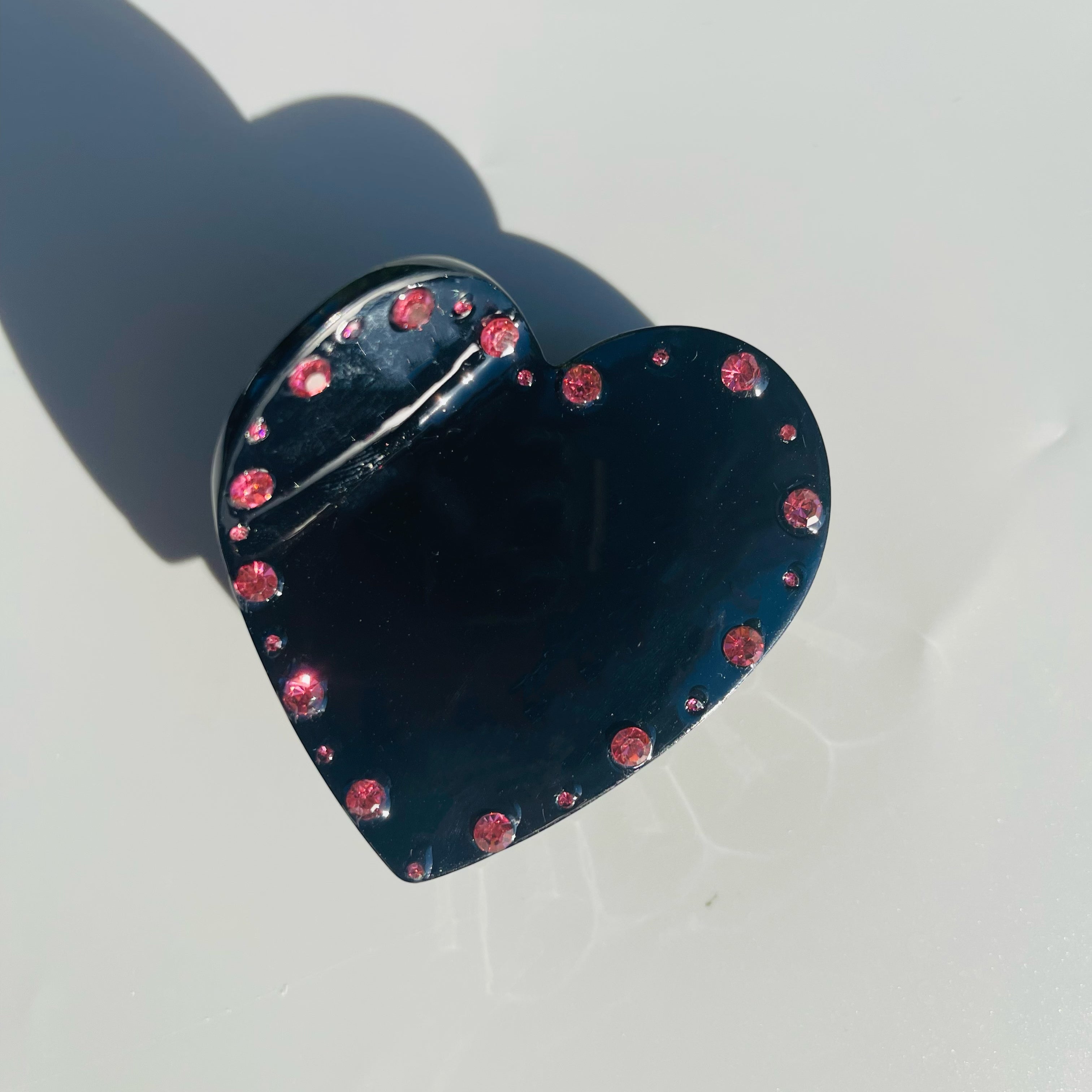 Diamond Heart Claw within Black