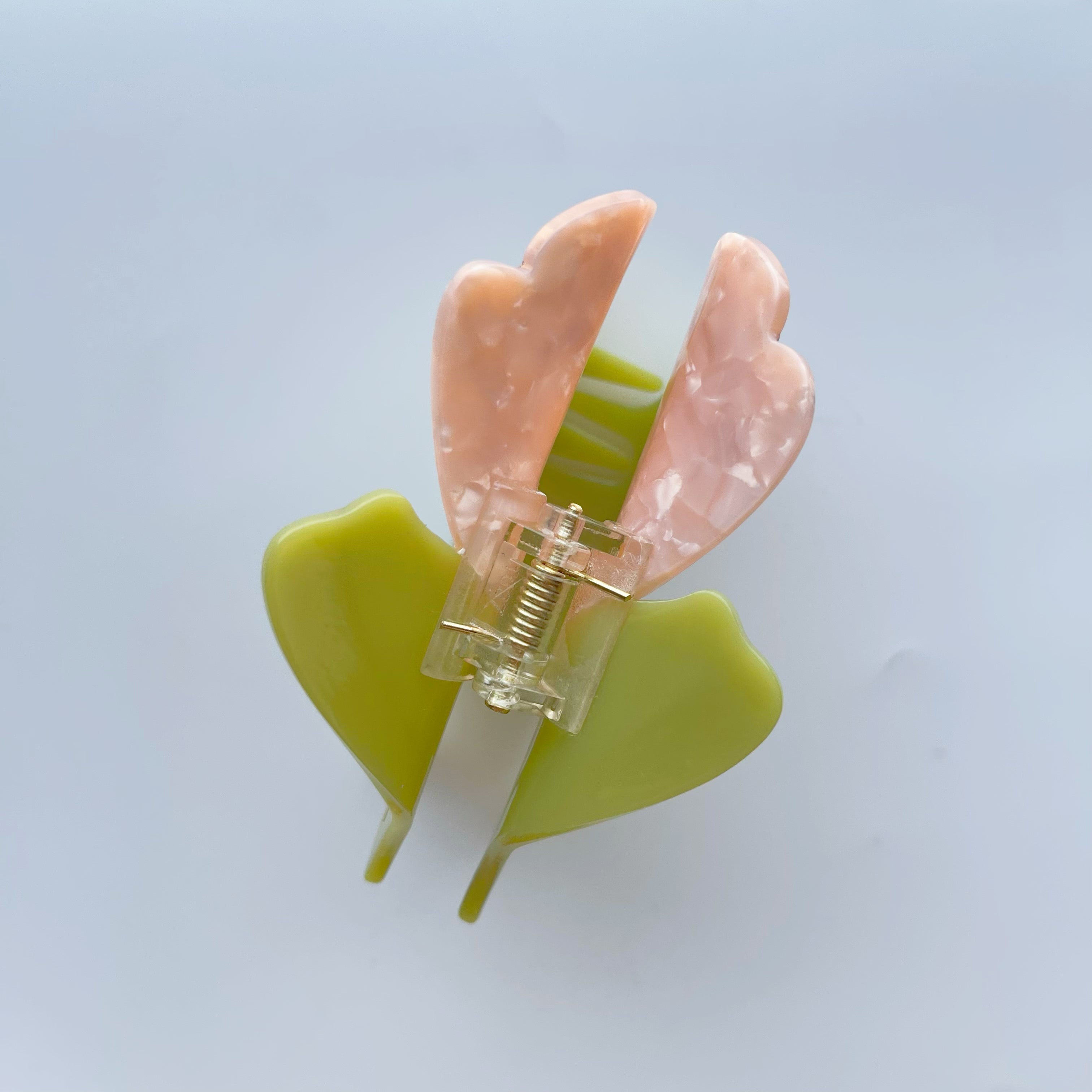 Diamond Tulip Hair Claw within pink