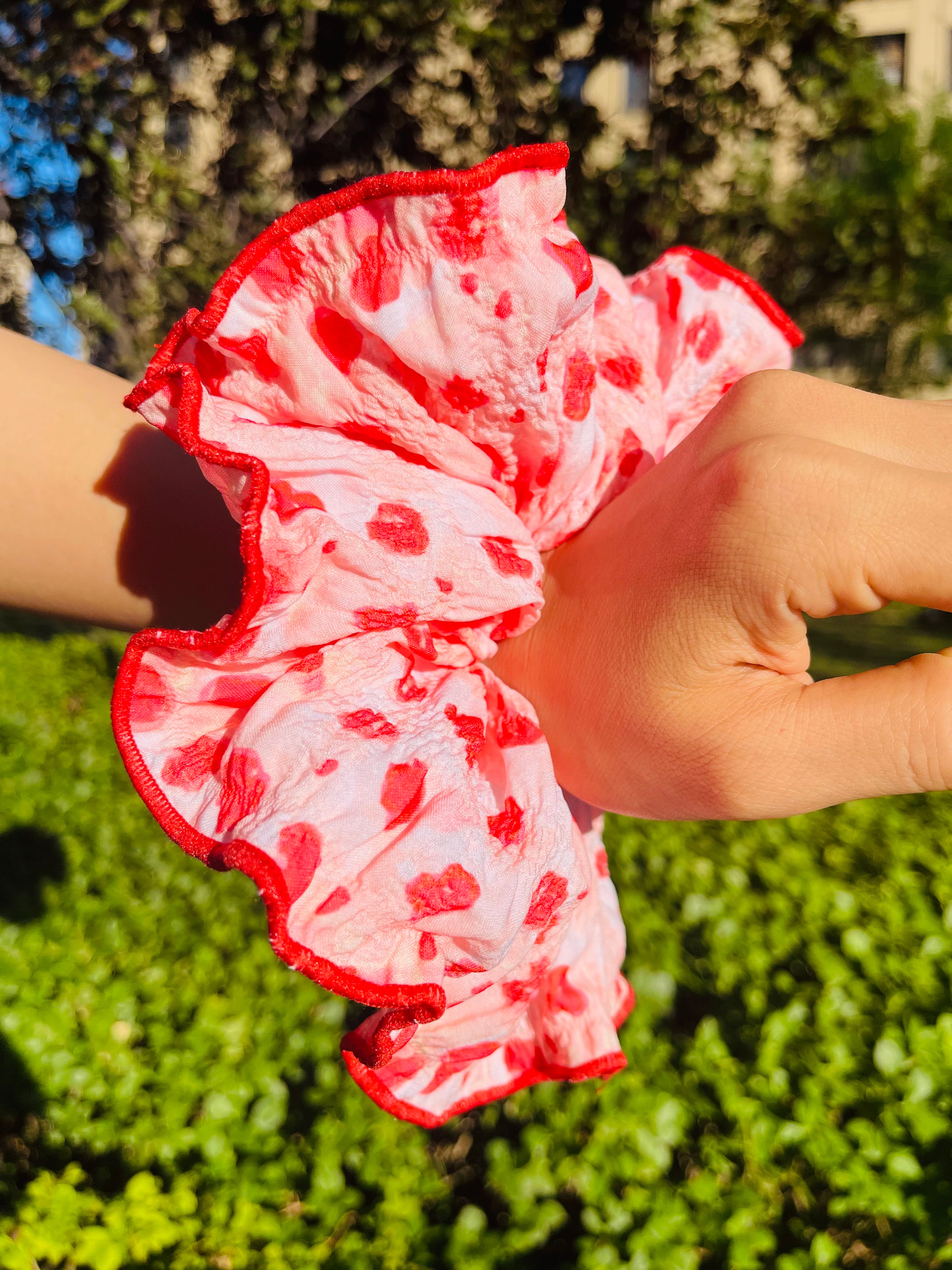 Red Dots Scrunchie