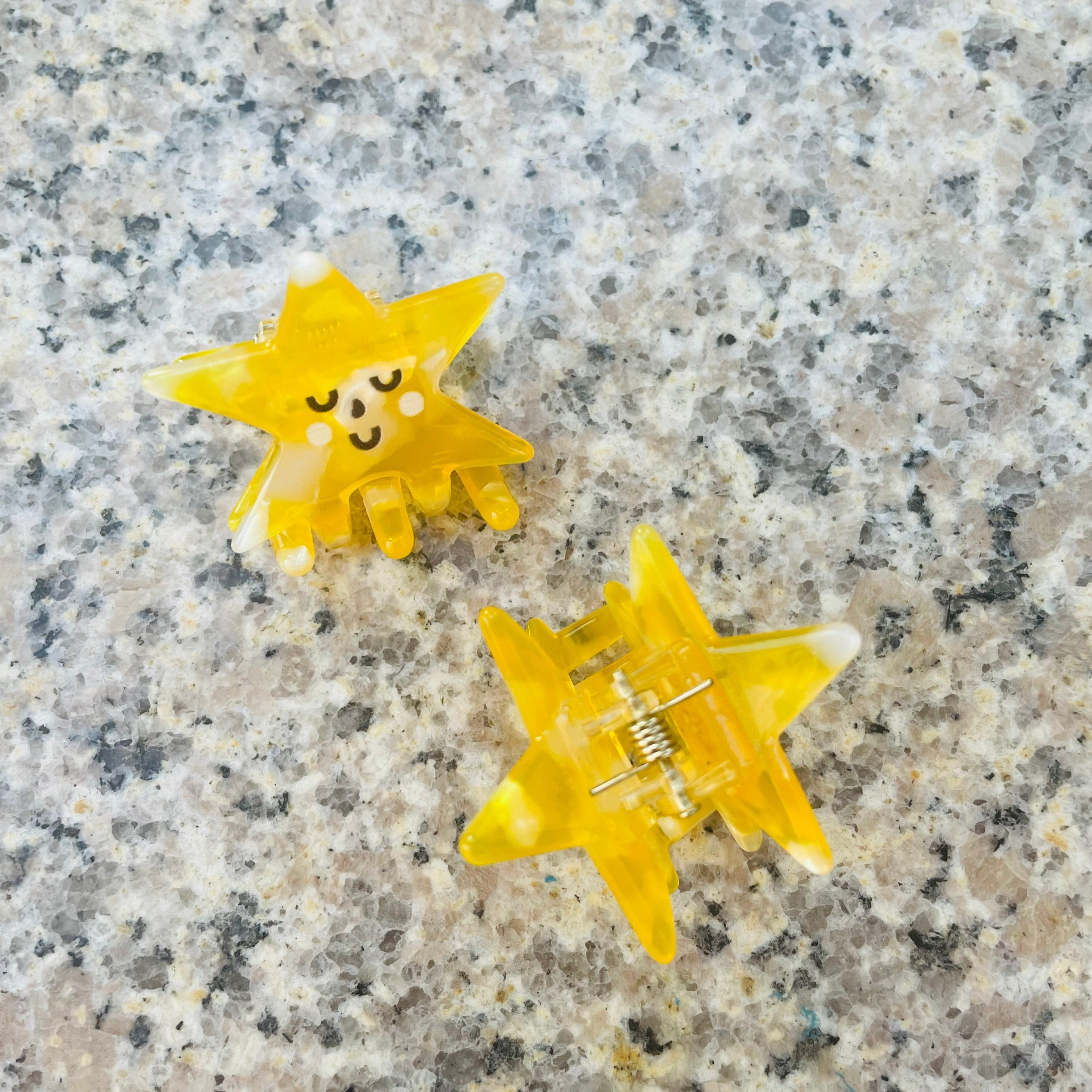 Cream Star Mini Claw Set (2Pcs)