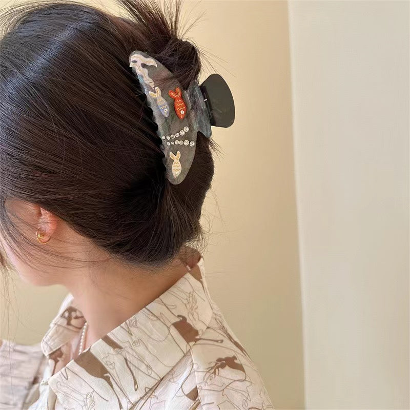 Undersea World Hair Claw within Grey