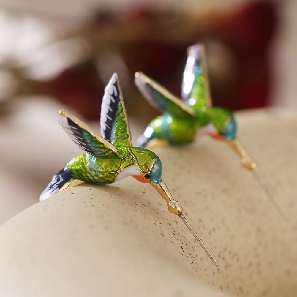 Hummingbird earrings