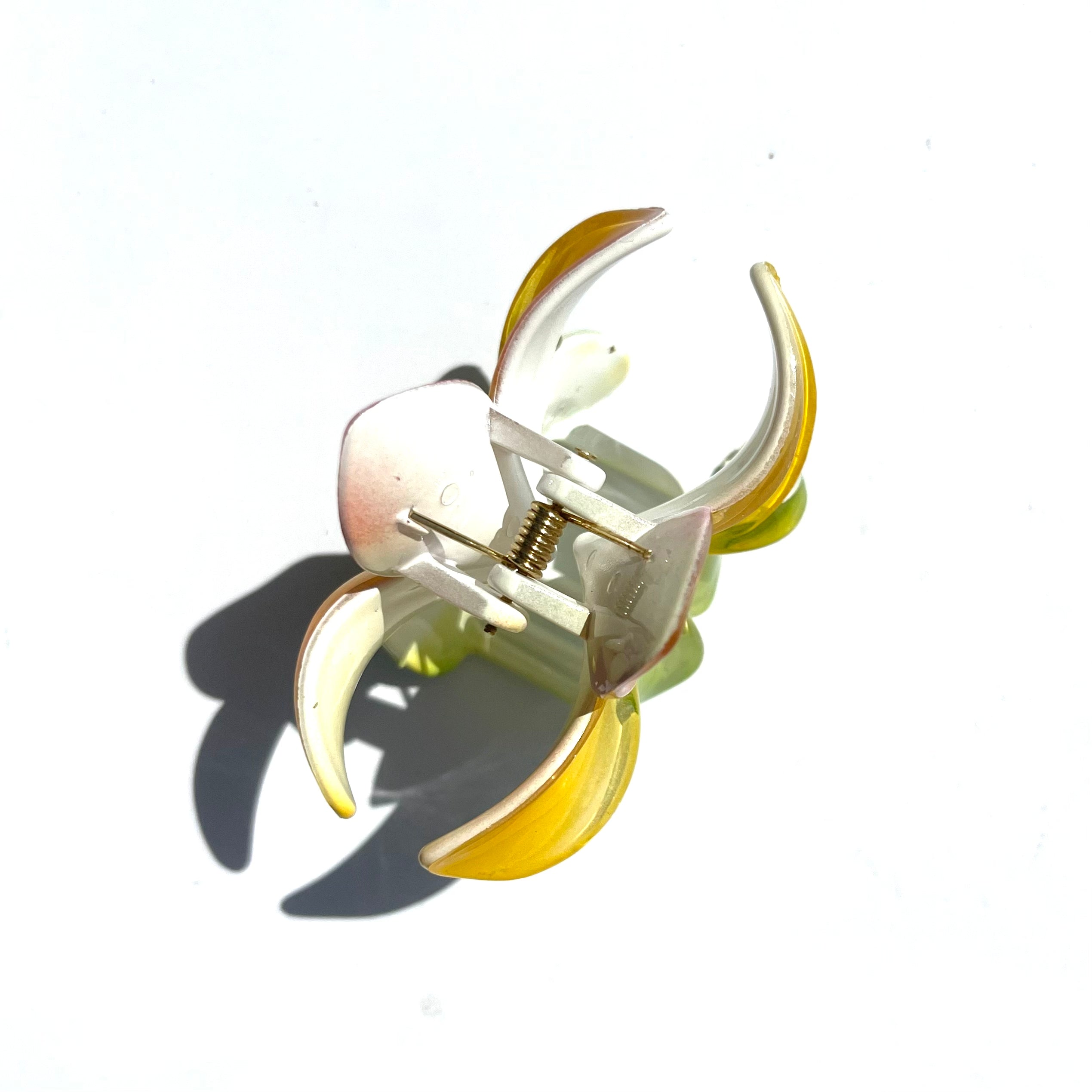 Frangipani Flower Claw In Red/Yellow/Green