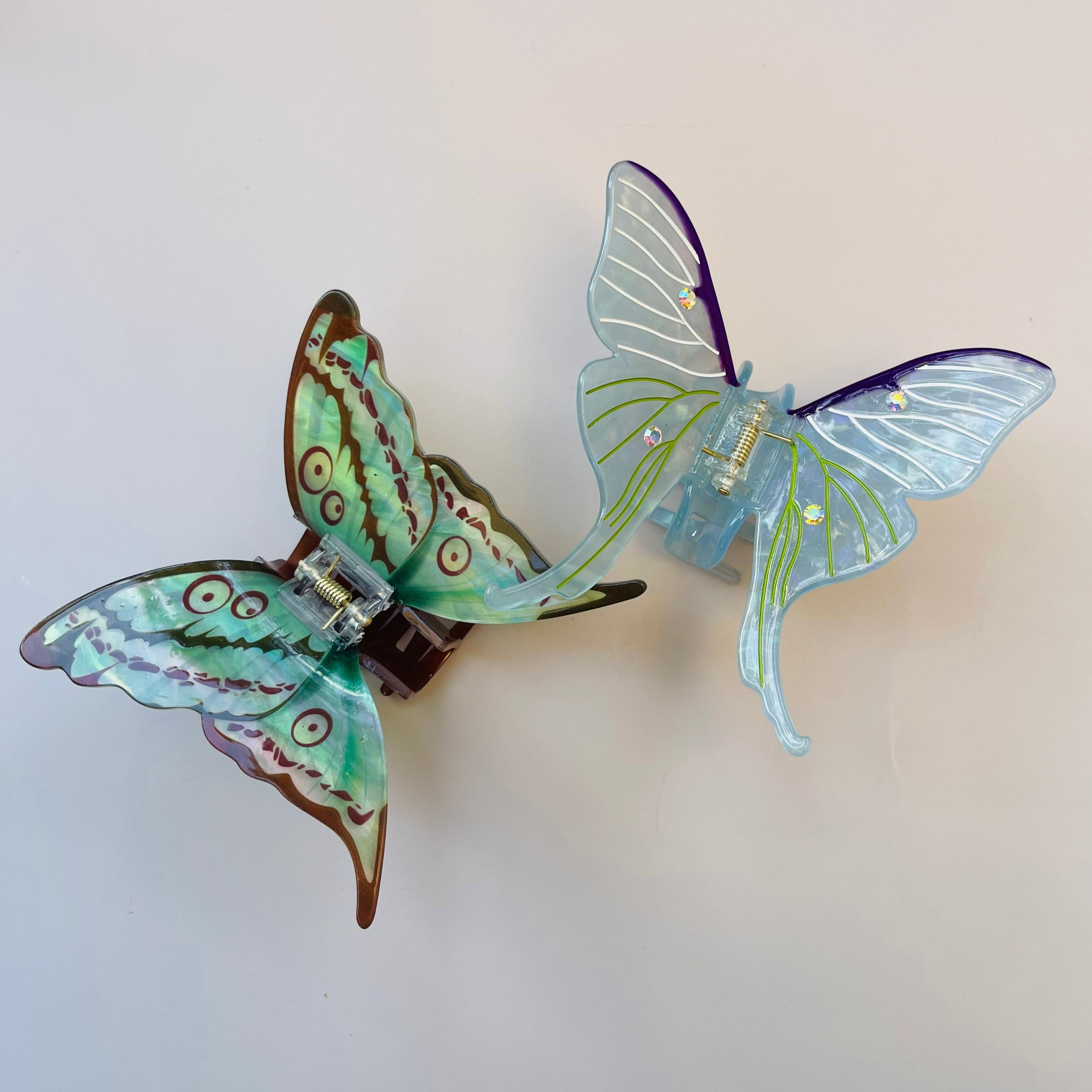 Luna Moth Claw Butterfly Hair Claw