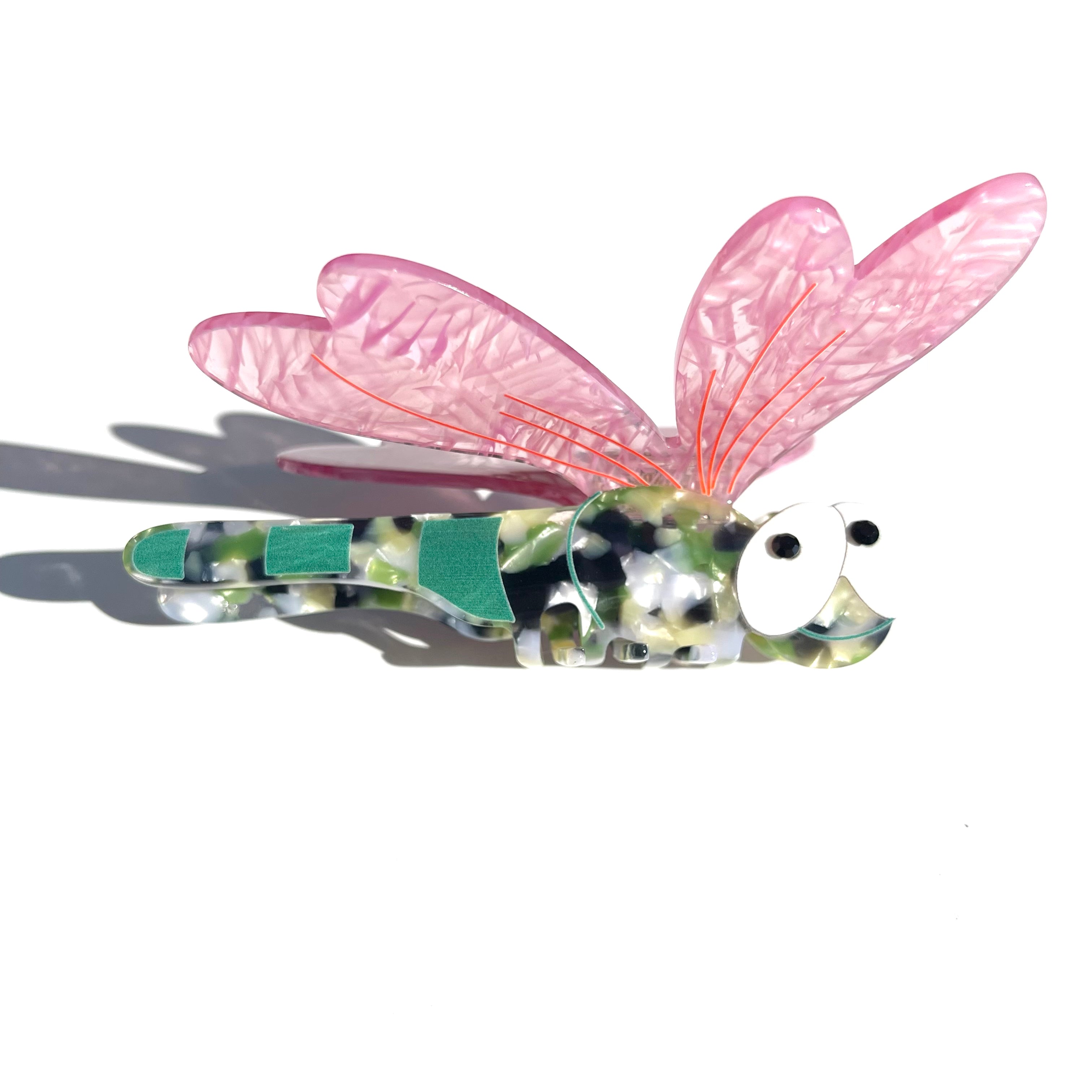 Dragonfly Hair Claw within Green