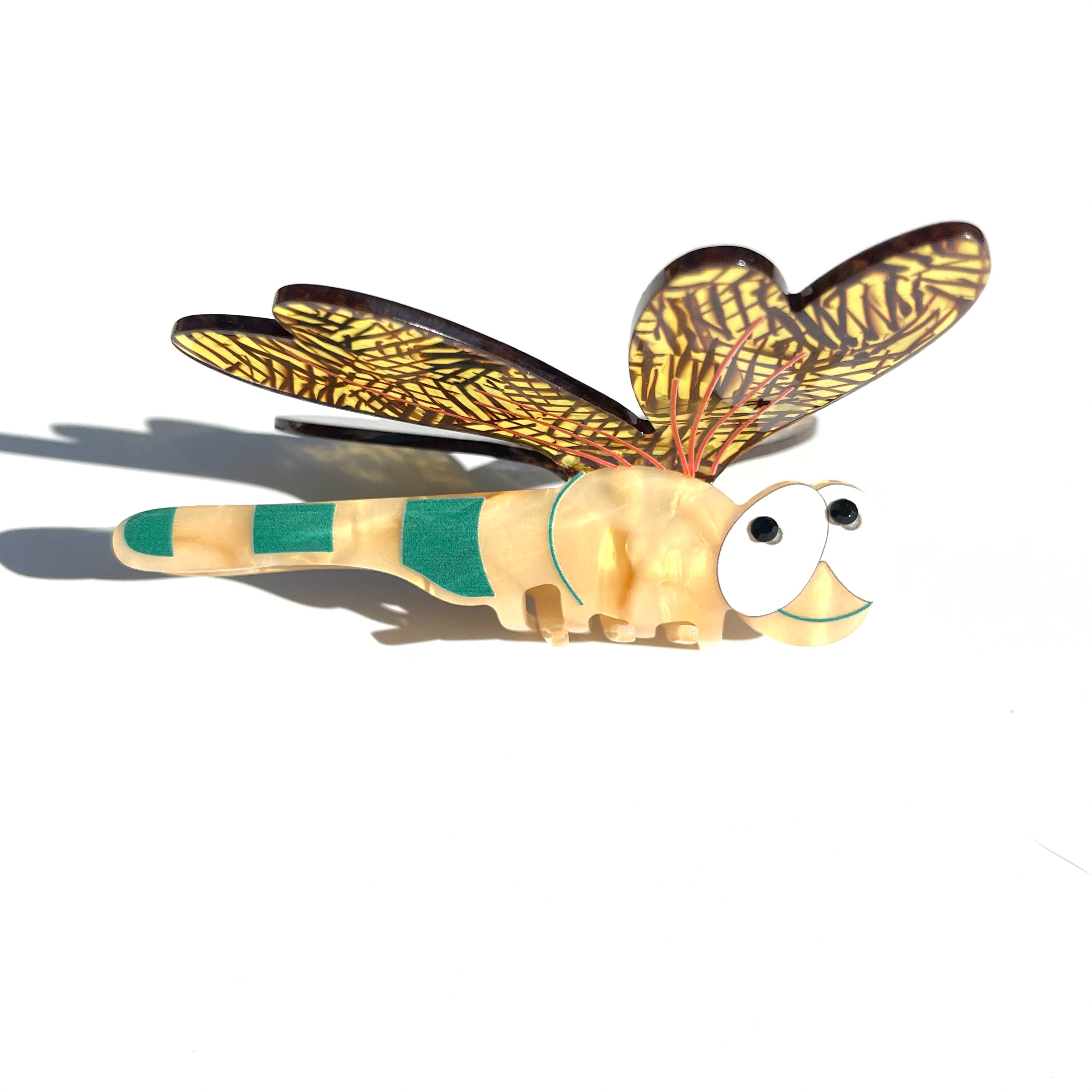 Dragonfly Hair Claw within Yellow