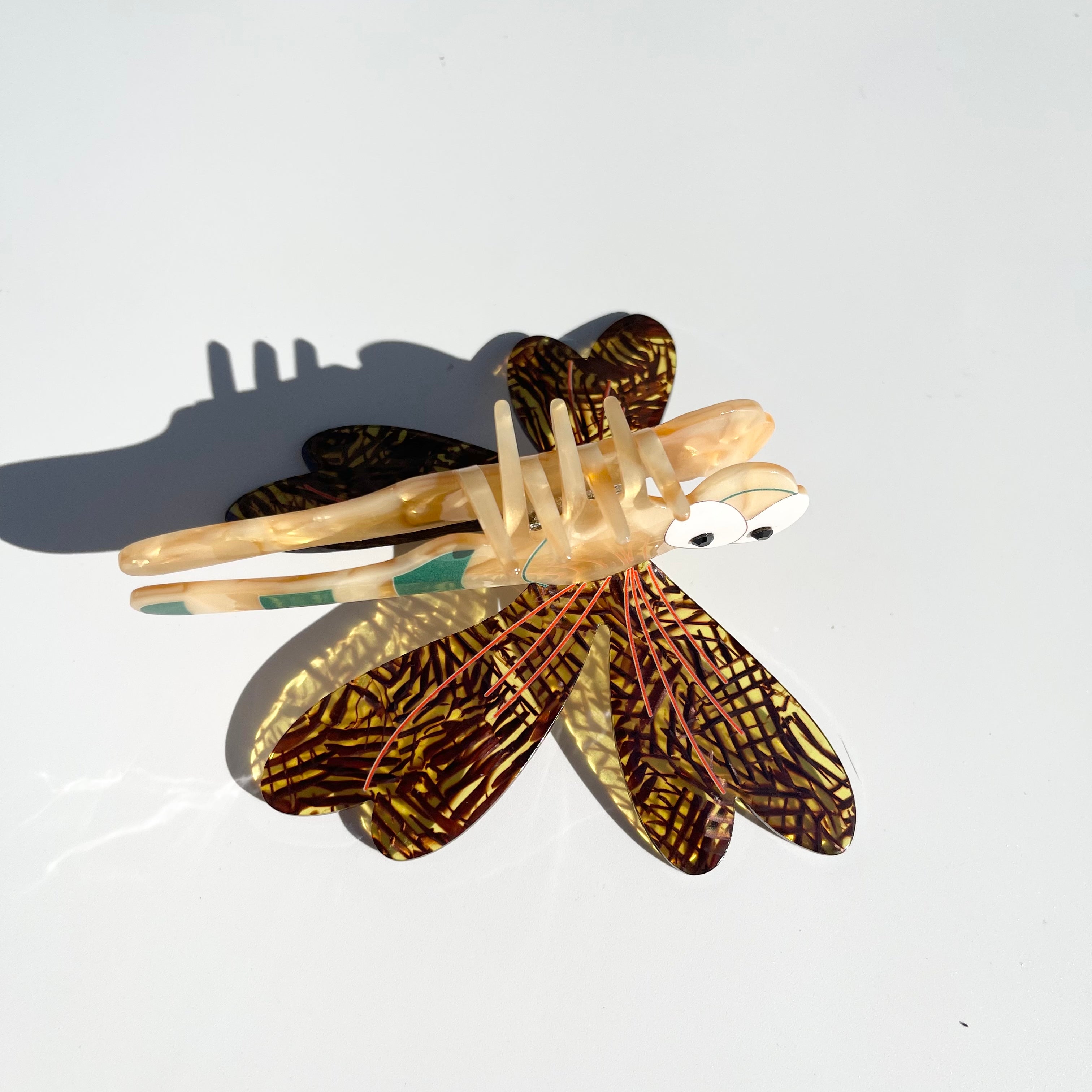 Dragonfly Hair Claw within Yellow