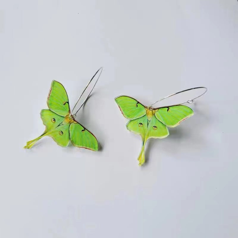 Actias ningpoana earrings