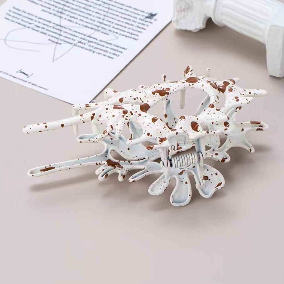 Metal Conch Hair Claw within Brown