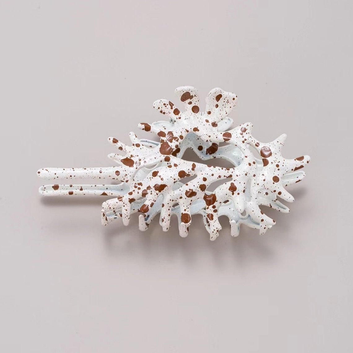 Metal Conch Hair Claw within Brown