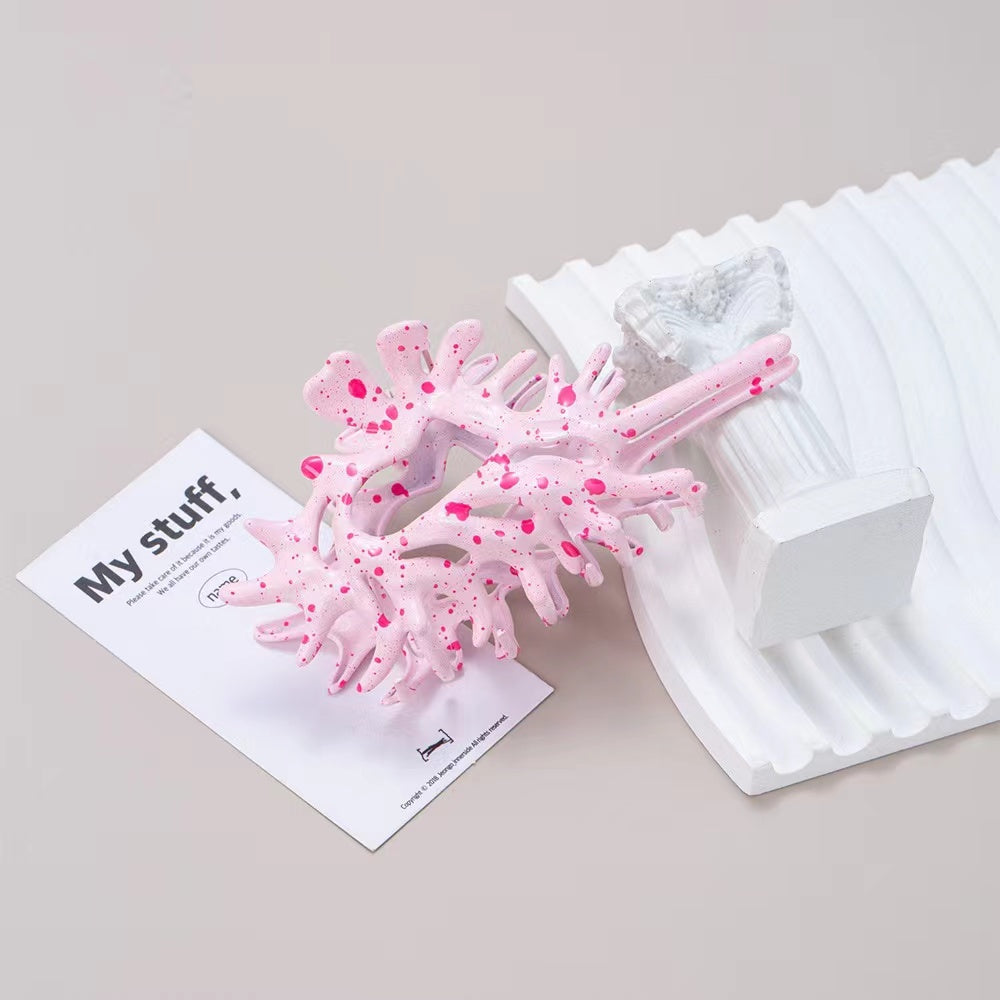 Metal Conch Hair Claw within Pink