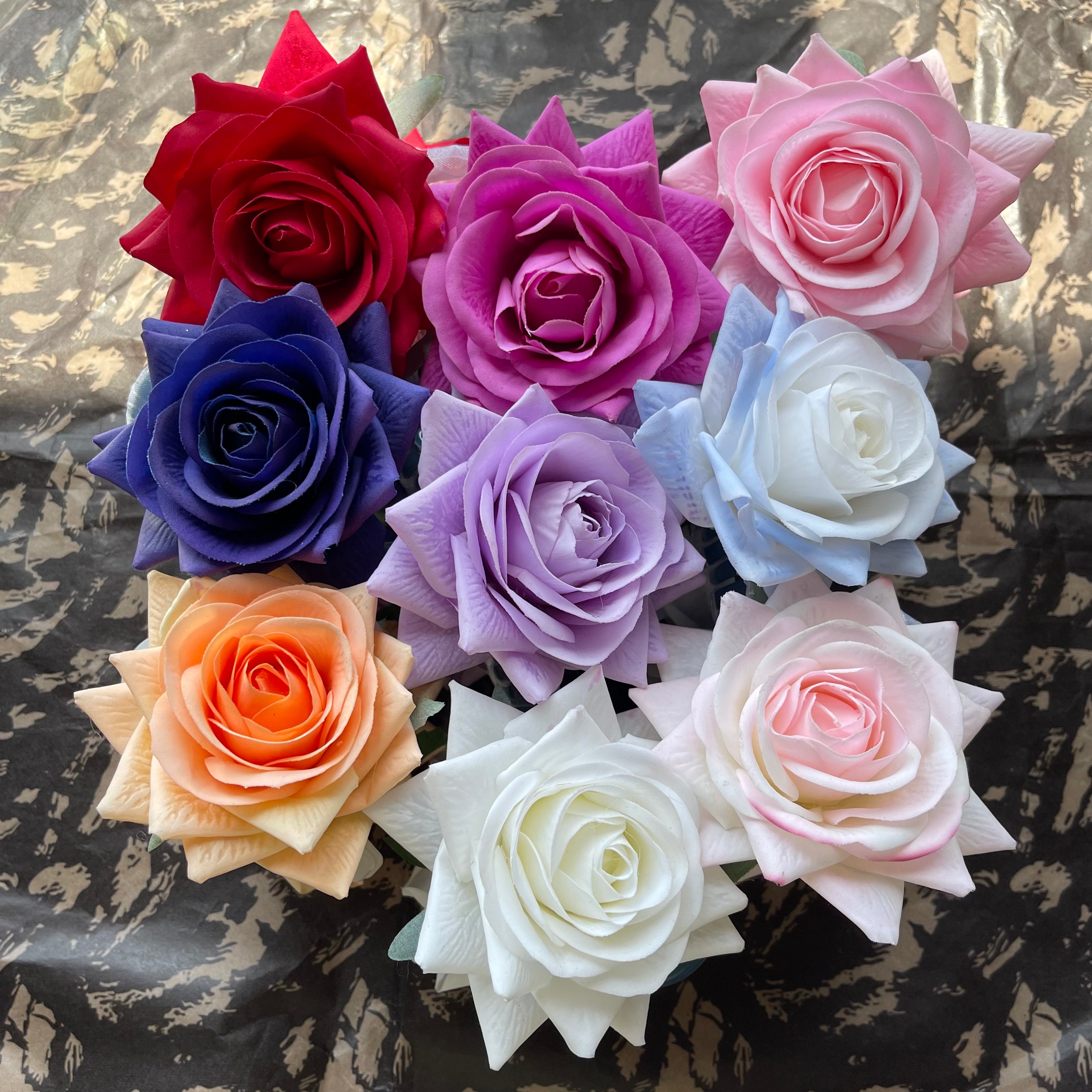 Rose Hair Claw in Red