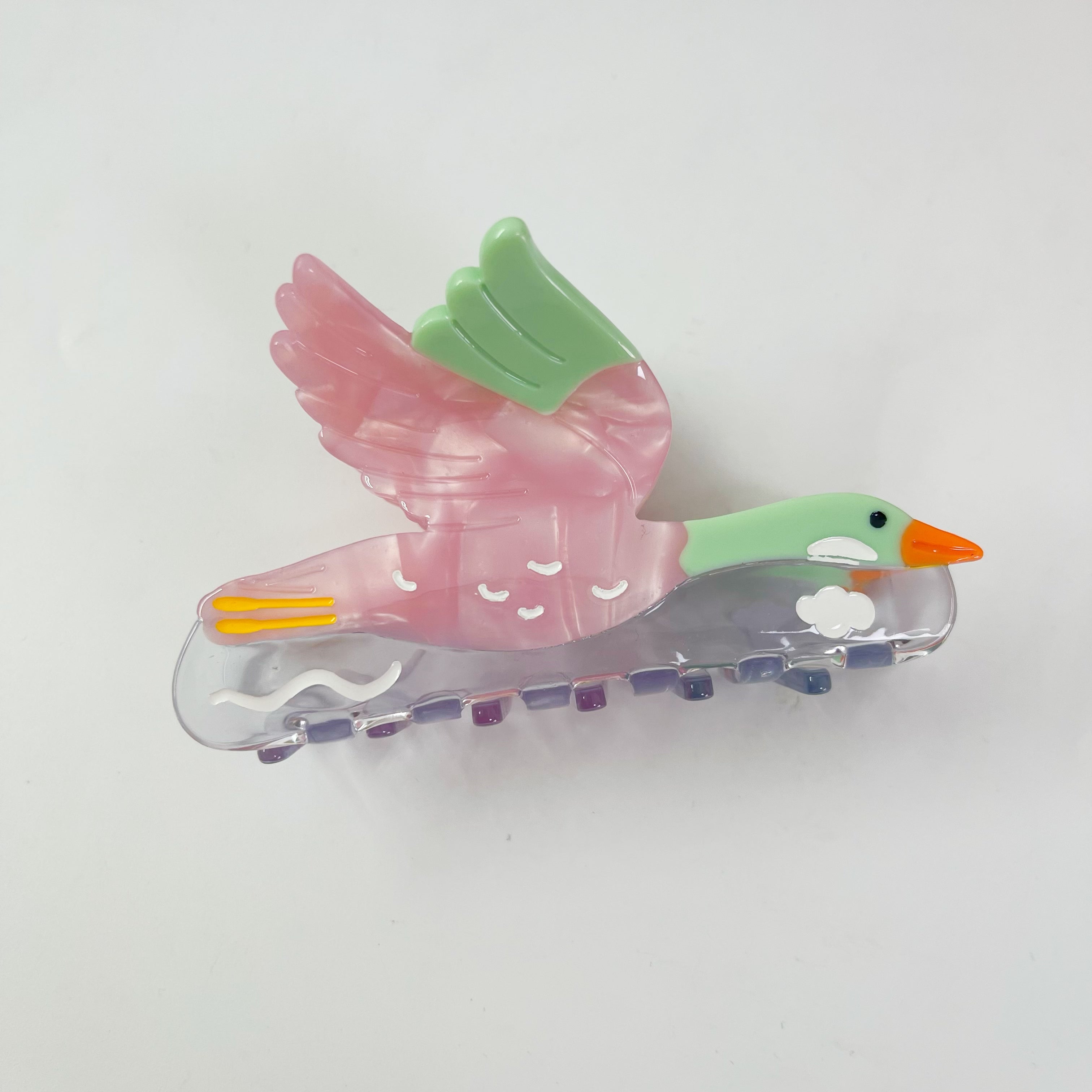 Wild Goose Hair Claw within Pink