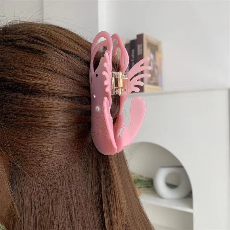Shrimp Hair Claw within Pink