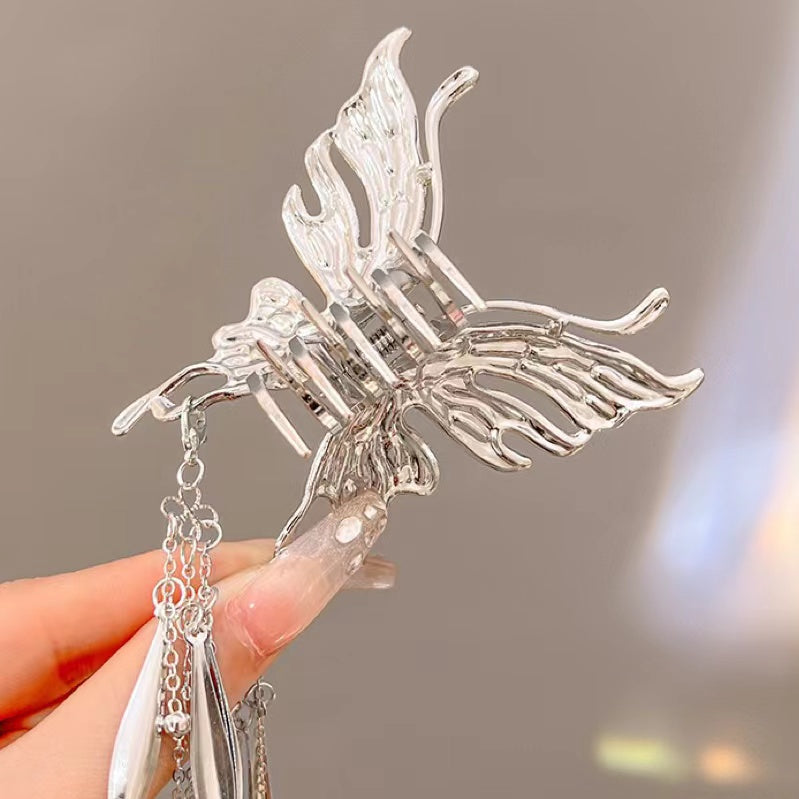 Butterfly Hair Claw with  Fringes