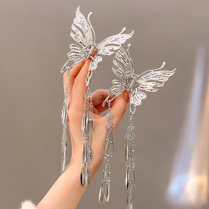 Butterfly Hair Claw with  Fringes