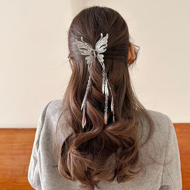 Butterfly Hair Claw with  Fringes