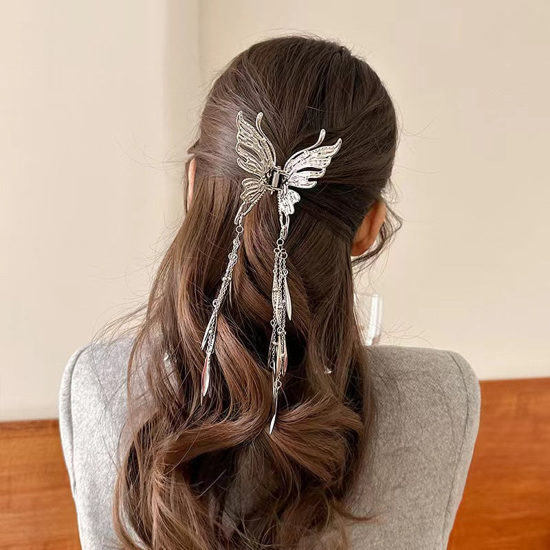 Butterfly Hair Claw with  Fringes