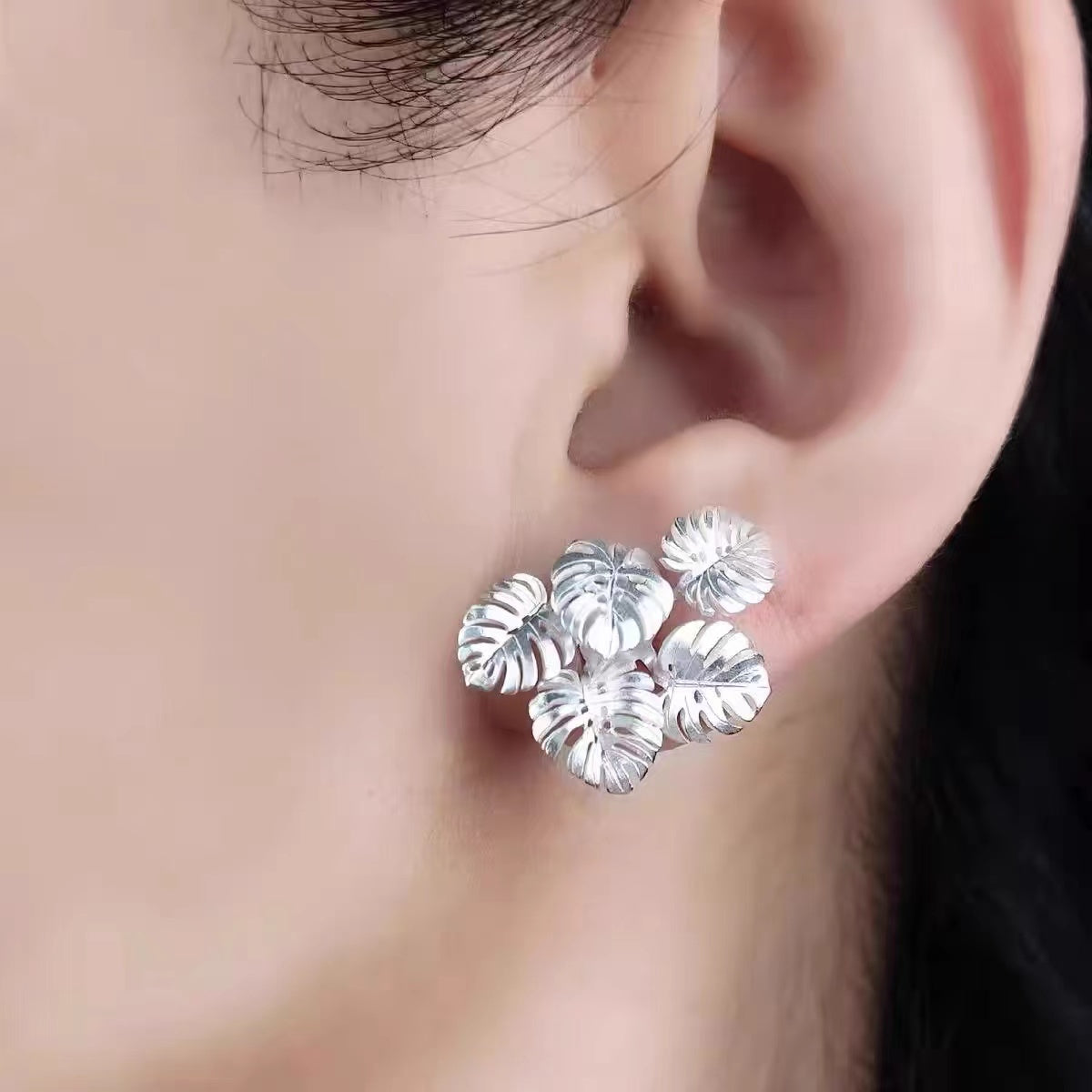 Monstera Deliciosa Earrings
