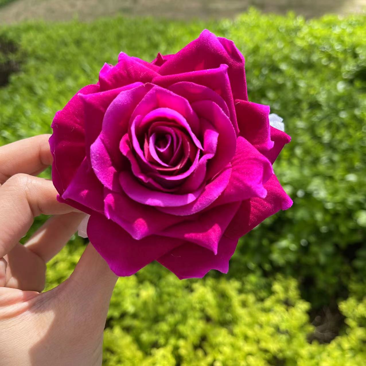 Purple Rose Hair Claw