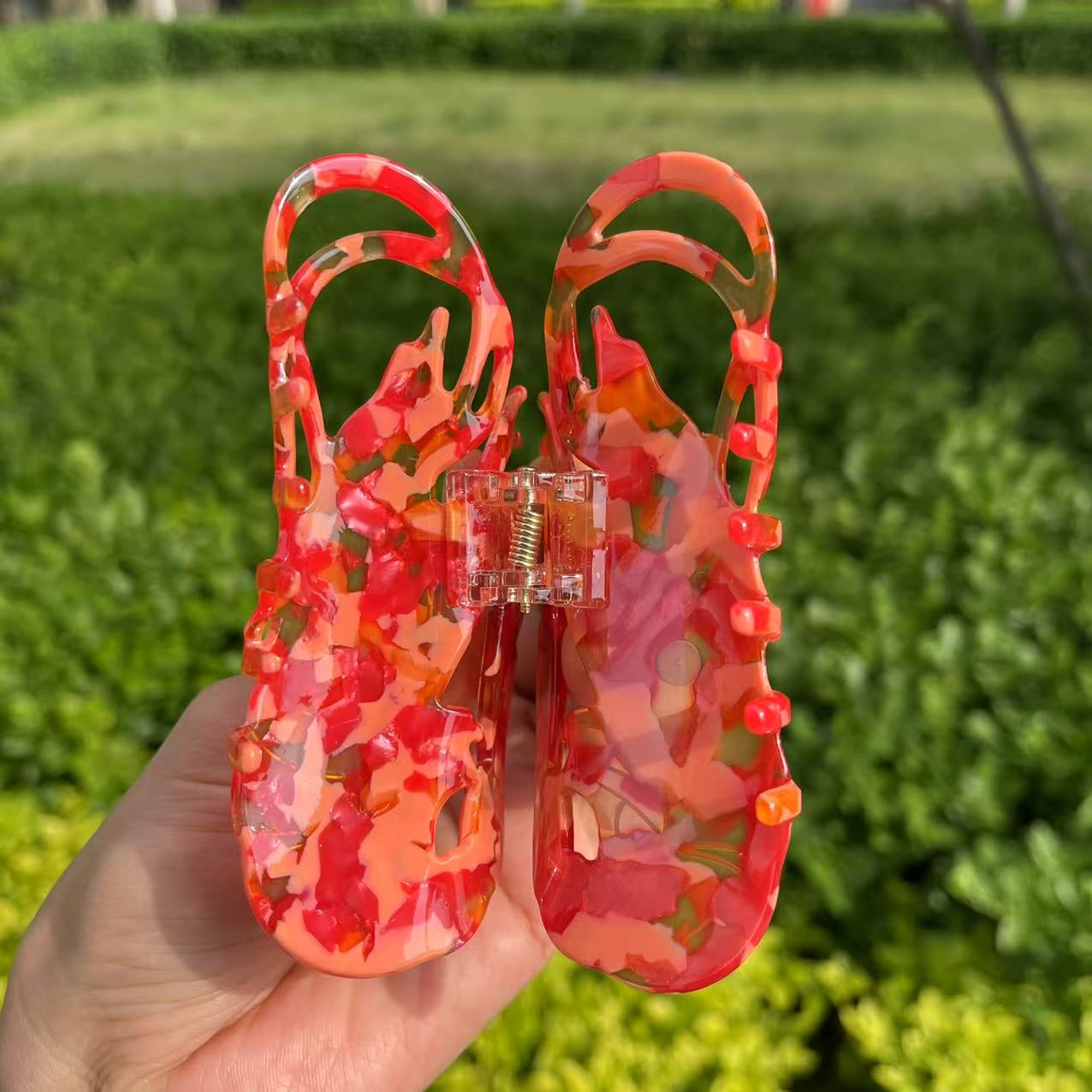 Shrimp Hair Claw within Red