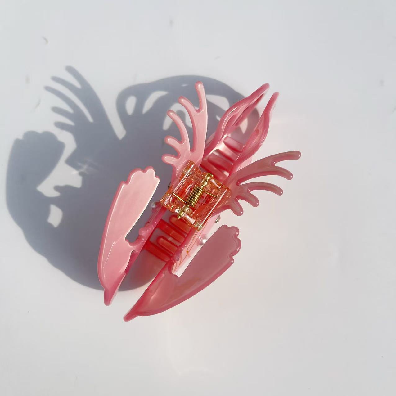 Shrimp Hair Claw within Pink