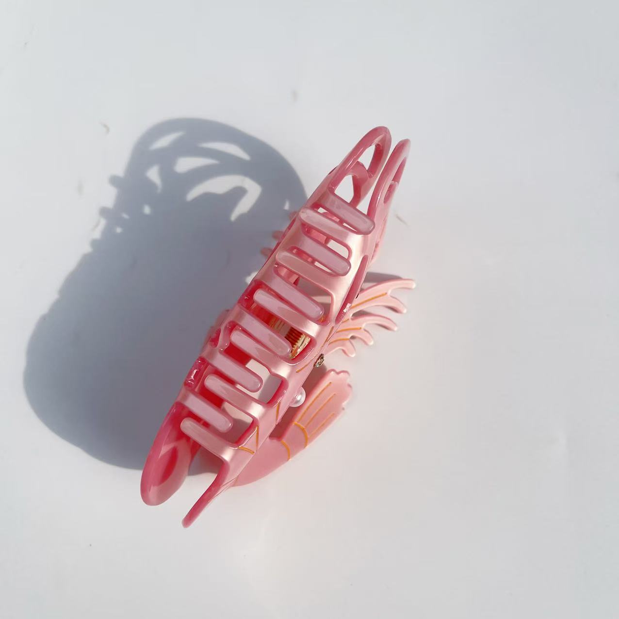 Shrimp Hair Claw within Pink