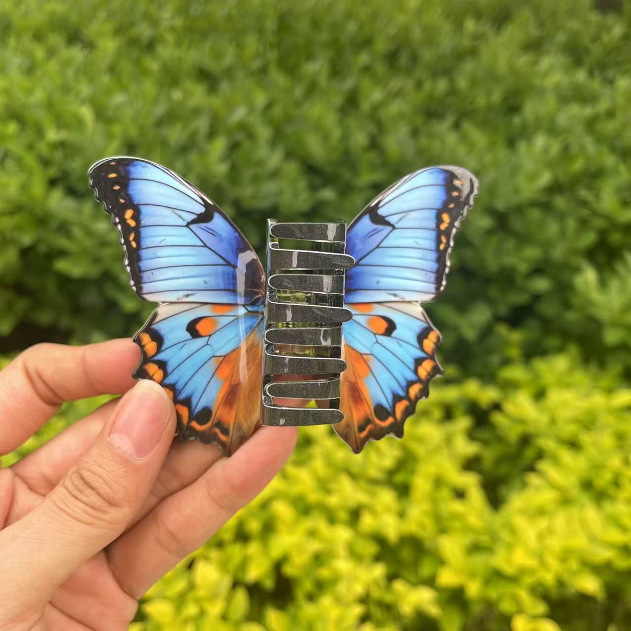 Non-transparent Colored Butterfly Claw